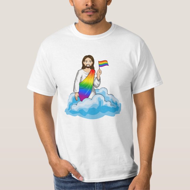Jesus stolthet T-shirt (Framsida)