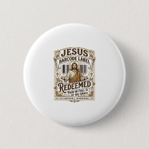 Jesus Streckkodsetikett Förlöst Jesus Streckkod Fö Knapp