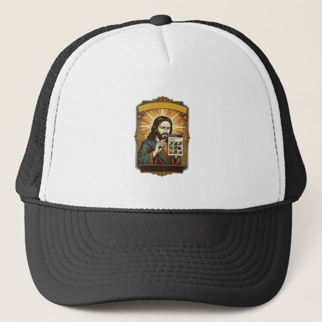 Jesus suddiga trappor Captcha-test Tech Säkerhet H Keps (Framsida)