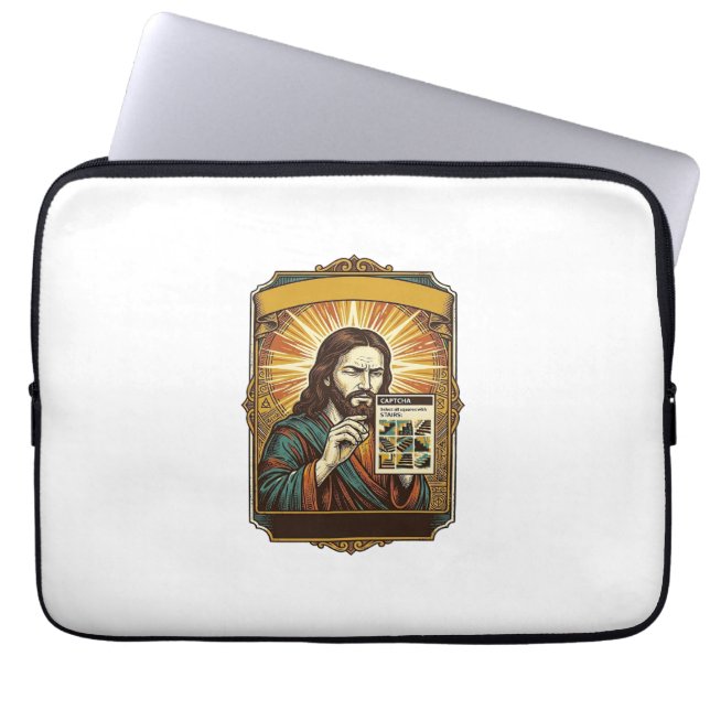Jesus suddiga trappor Captcha-test Tech-säkerhet H Laptop Fodral (Framsidan)