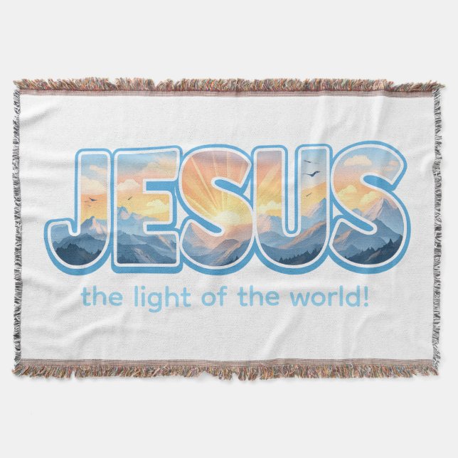 Jesus Sunrise Filt (Framsidan)