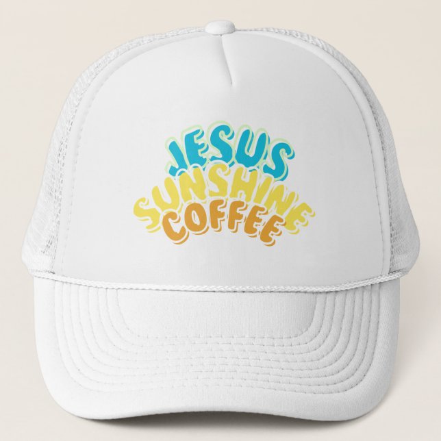 Jesus Sunshine Coffee Hat for Women Keps (Framsida)