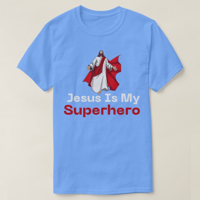 Jesus Superhjälte T Shirt (Design framsida)