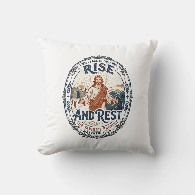 Jesus Surdeg Bröd Community T-shirt Tro Baserad Kudde (Framsida)