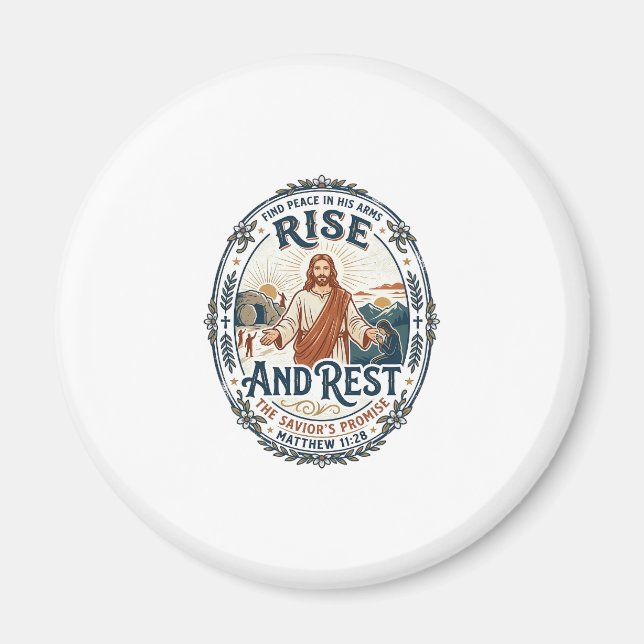 Jesus Surdeg Bröd Community T-shirt Tro Baserad  Magnet (Framsidan)