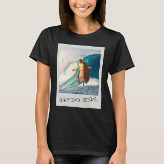 Jesus Surfing Jesus Christian T Shirt