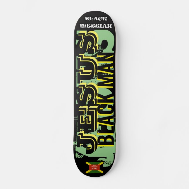 JESUS  SVART MAN Skateboard (Framsida)