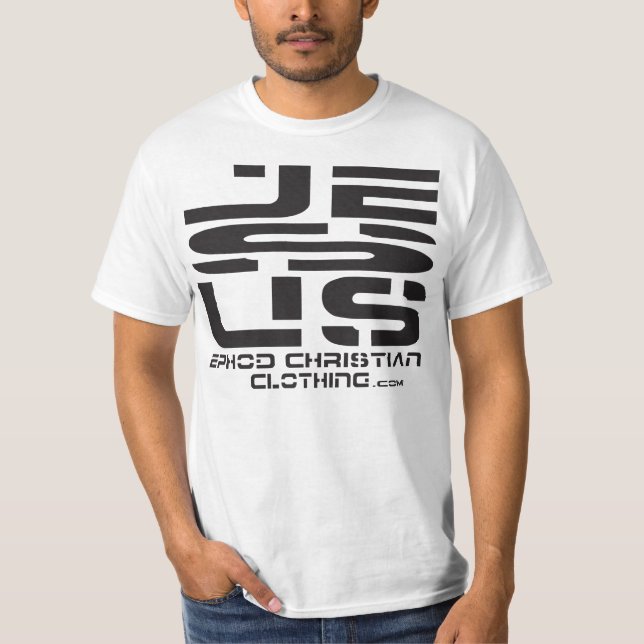 JESUS svart T-shirt (Framsida)
