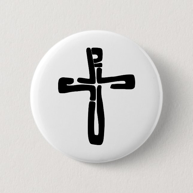 Jesus svarta brev på Kor Knapp (Framsida)