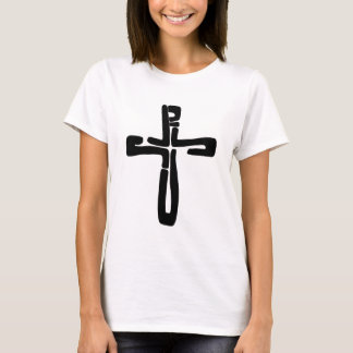 Jesus svarta brev på Kor T Shirt