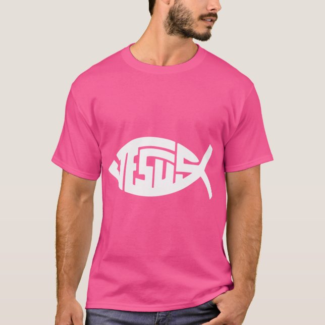 Jesus Symbol T Shirt (Framsida)