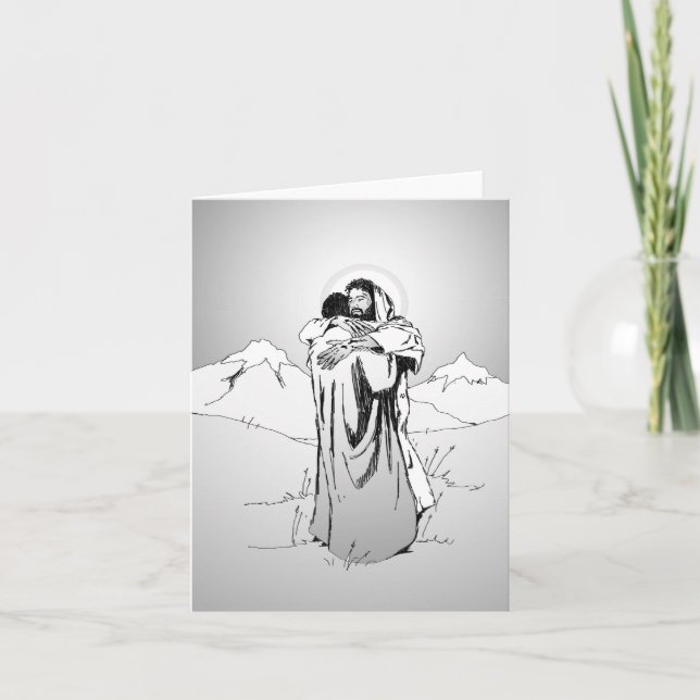 Jesus sympatikort anteckningskort (Framsida)