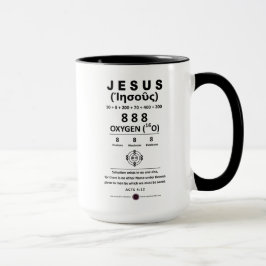 Jesus syre 888 Namn Mugg