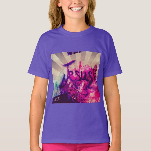 Jesus T-shirt för barn  (Framsida)