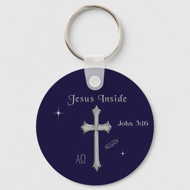 Jesus t-shirts nyckelring (Framsida)