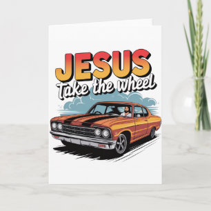 Jesus Ta Hand Om Rattemuskelbil Kort