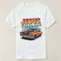 Jesus Ta hjulets Vintage muskelbil