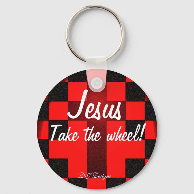 Jesus Ta Nyckeln Nyckelring (Framsida)