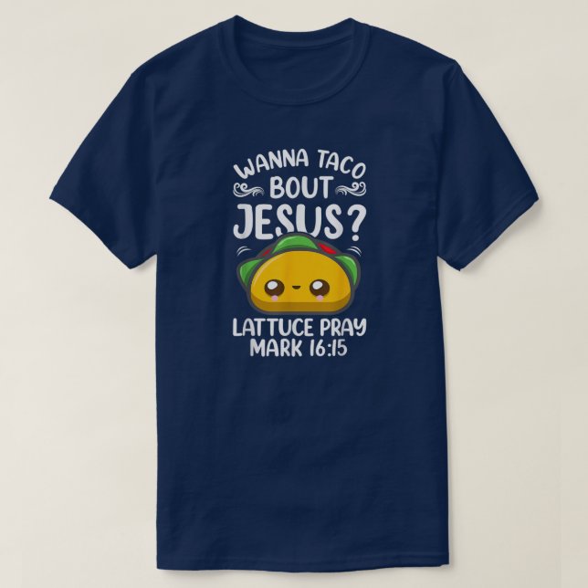 Jesus Taco Jesus och Tacos Cinco de Mayo Manar  T Shirt (Design framsida)