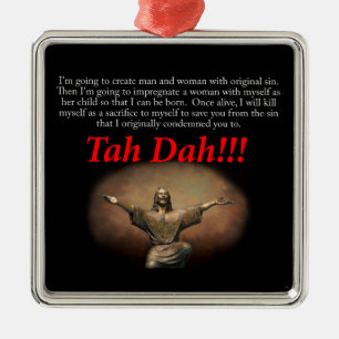 Jesus. Tah Dah!!! Julgransprydnad Metall