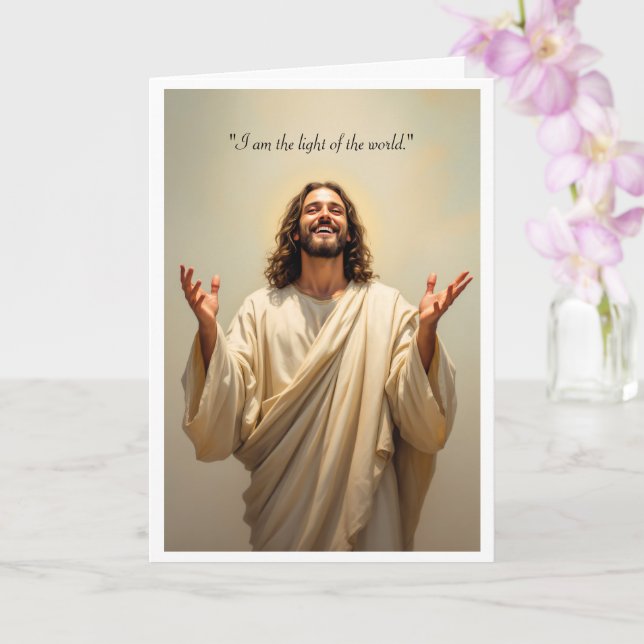 Jesus tänker på er kronisk Sjukdom Religiösa Kort (Orkide)