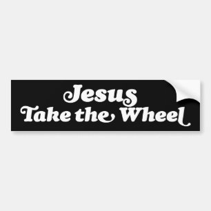 Jesus tar den kristna bön från Wheel Bildekal