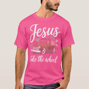 Jesus tar den kristna Rosa-bilen i Hjul Kärlek T Shirt
