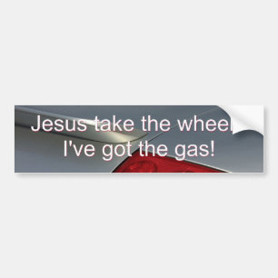 Jesus tar rulla - den I've har gasa 2 Bildekal