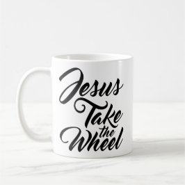 Jesus tar rulla kaffemugg