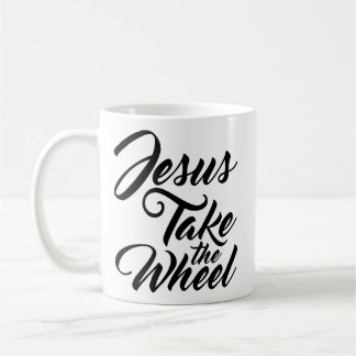 Jesus tar rulla kaffemugg