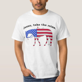 Jesus tar tömmarna t-shirt