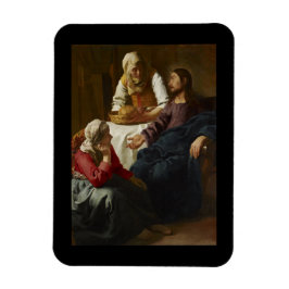 Jesus Teaching Mary och Martha Magnet