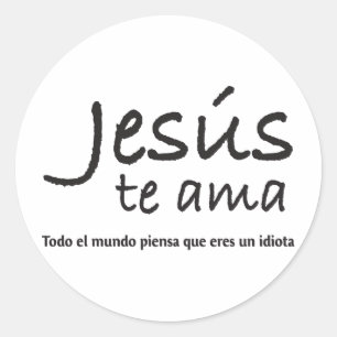 Jesús teama runt klistermärke