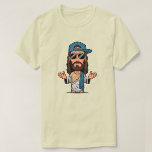 Jesus tecknad swag t shirt
