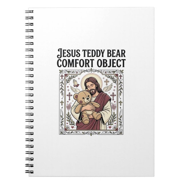 Jesus Teddy Bear Tröst Objekt Jesus Teddy Bear C Anteckningsbok (Framsidan)