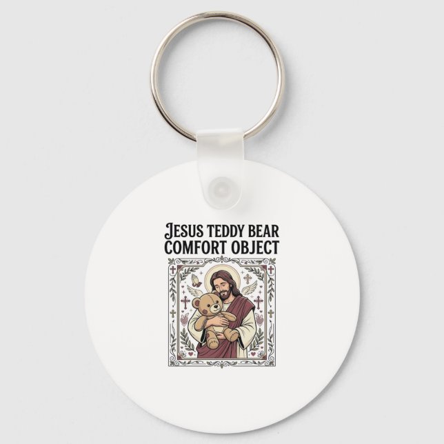 Jesus Teddy Bear Tröst Objekt Jesus Teddy Bear C Nyckelring (Framsida)