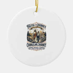 Jesus Terapi Vänlig Kristet Vintage T-Shirt Chr Julgransprydnad Keramik