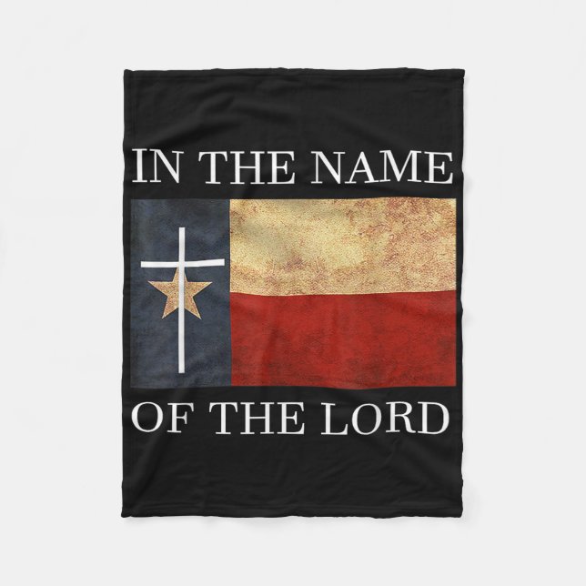 Jesus Texas Kristna  Fleecefilt (Framsidan)