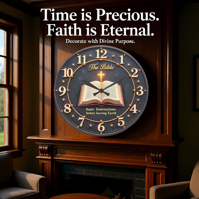 Jesus The Bible Instructions Stor Klocka (Skapare uppladdad)