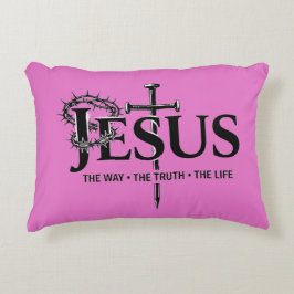 Jesus the way, the truth, the life! prydnadskudde