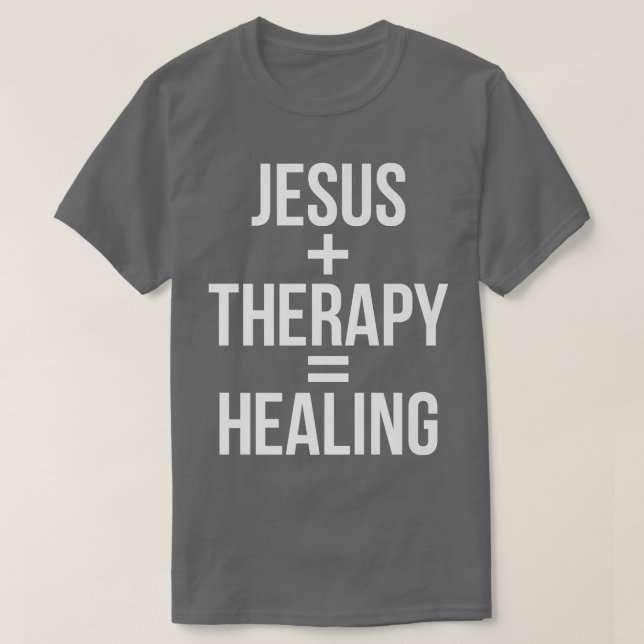 Jesus Therapy Healing Premium T Shirt (Design framsida)