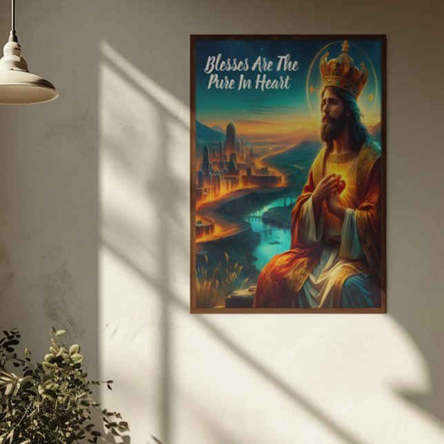 Jesus tillagd med en majestisk Krona Poster (Skapare uppladdad)