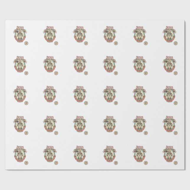 Jesus Timglas Tålamod Jesus Timglas Tålamod  Presentpapper (Platt)