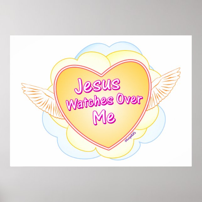 Jesus tittar över mig poster (Framsidan)