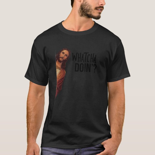 Jesus tittar på Lunt PM T Shirt (Framsida)