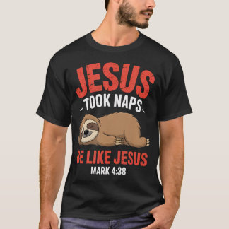 Jesus tog tupplur Bibelvers Sövande Sengångare Kri T Shirt