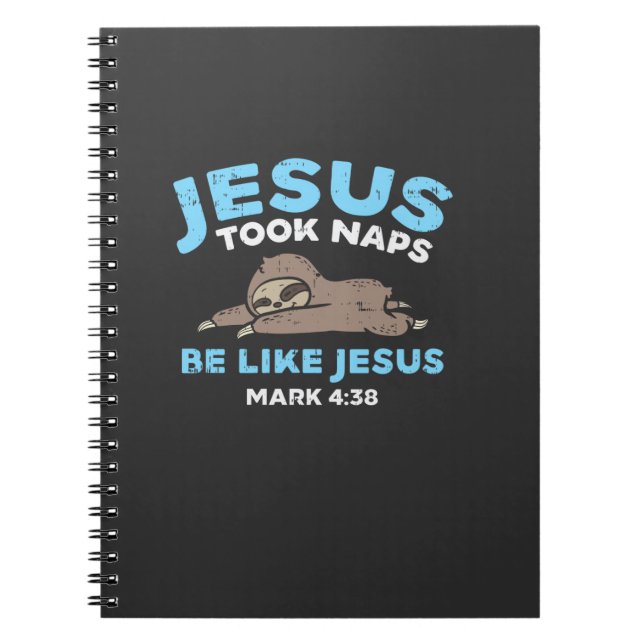 Jesus tog tupplurar latmaskar rolig bibelvers Gud  Anteckningsbok (Framsidan)