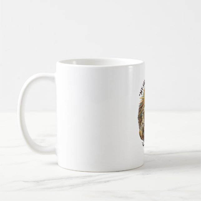 Jesus Tom Ödelagd Ölbricka Bartender Dricker Humor Kaffemugg (Vänster)