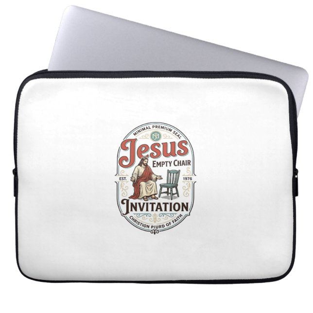 Jesus tom stol Invitation Jesus tom stol Inv Laptop Fodral (Framsidan)