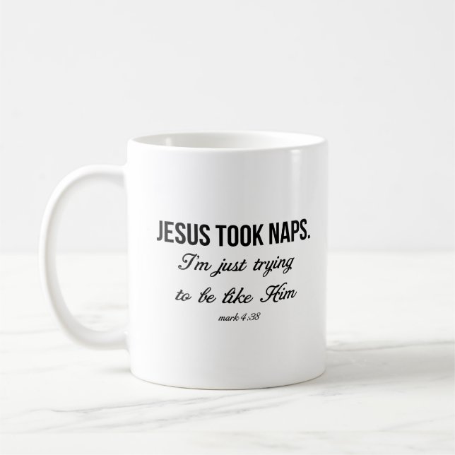 Jesus Took Naps Kaffemugg (Vänster)